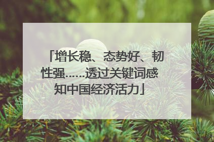 增长稳、态势好、韧性强……透过关键词感知中国经济活力