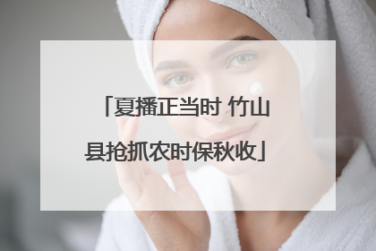 夏播正当时 竹山县抢抓农时保秋收