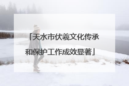 天水市伏羲文化传承和保护工作成效显著