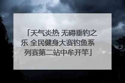 天气炎热 无碍垂钓之乐 全民健身大赛钓鱼系列赛第二站中牟开竿