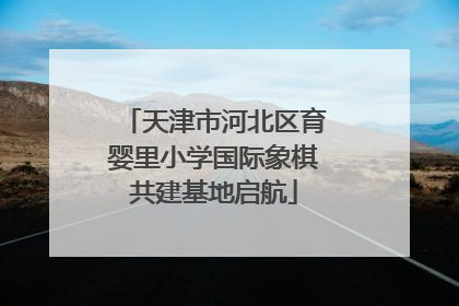 天津市河北区育婴里小学国际象棋共建基地启航