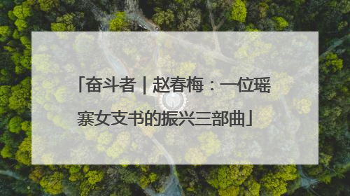 奋斗者｜赵春梅：一位瑶寨女支书的振兴三部曲