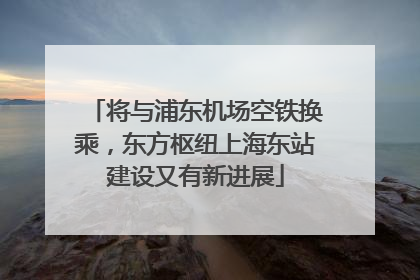 将与浦东机场空铁换乘，东方枢纽上海东站建设又有新进展