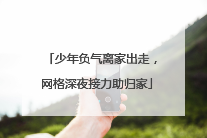 少年负气离家出走，网格深夜接力助归家
