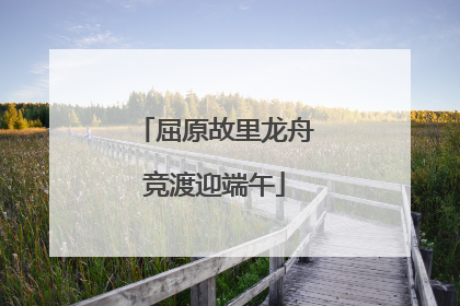 屈原故里龙舟竞渡迎端午