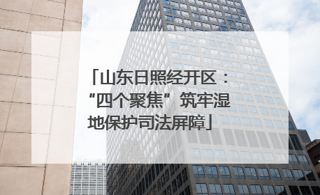 山东日照经开区：“四个聚焦”筑牢湿地保护司法屏障