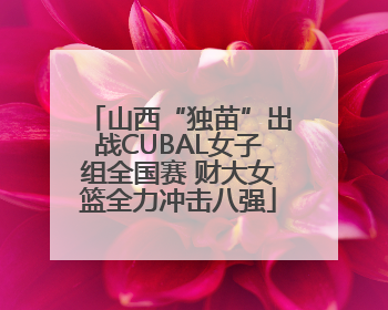 山西“独苗”出战CUBAL女子组全国赛 财大女篮全力冲击八强