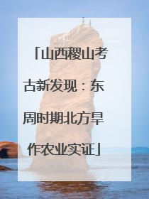 山西稷山考古新发现：东周时期北方旱作农业实证
