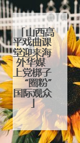 山西高平戏曲课堂迎来海外华媒 上党梆子“圈粉”国际观众