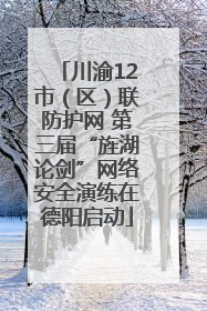 川渝12市（区）联防护网 第三届“旌湖论剑”网络安全演练在德阳启动