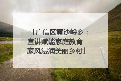 广信区黄沙岭乡：宣讲赋能家庭教育 家风浸润美丽乡村