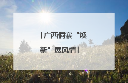 广西侗寨“焕新”展风情