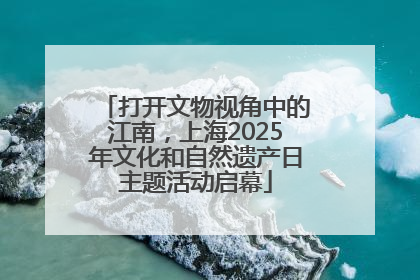 打开文物视角中的江南，上海2025年文化和自然遗产日主题活动启幕