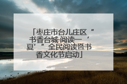 枣庄市台儿庄区“书香台城·阅读一‘夏’”全民阅读暨书香文化节启动