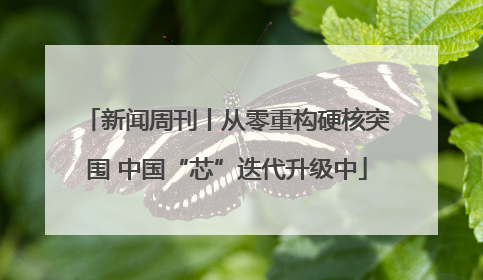 新闻周刊丨从零重构硬核突围 中国“芯”迭代升级中