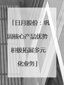 日月股份：巩固核心产品优势 积极拓展多元化业务