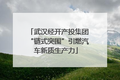武汉经开产投集团“链式突围”引燃汽车新质生产力