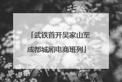 武铁首开吴家山至成都城厢电商班列