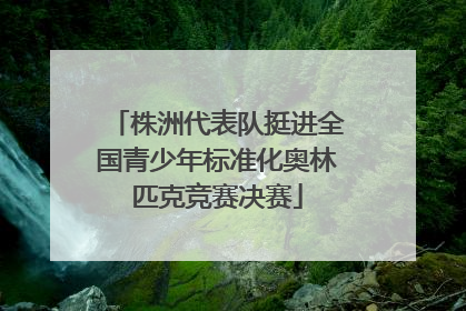 株洲代表队挺进全国青少年标准化奥林匹克竞赛决赛