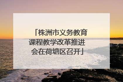 株洲市义务教育课程教学改革推进会在荷塘区召开