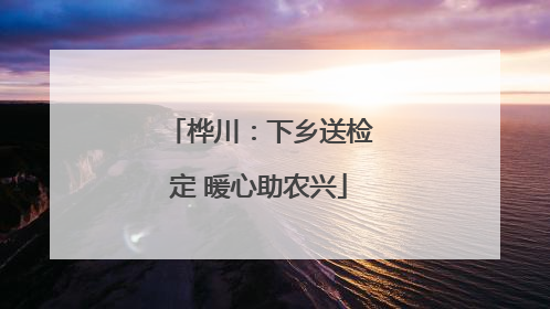 桦川：下乡送检定 暖心助农兴