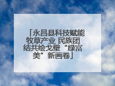 永昌县科技赋能牧草产业 民族团结共绘戈壁“绿富美”新画卷