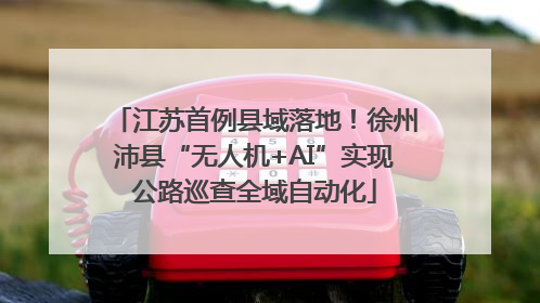 江苏首例县域落地！徐州沛县“无人机+AI”实现公路巡查全域自动化