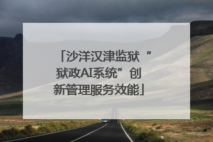 沙洋汉津监狱“狱政AI系统”创新管理服务效能