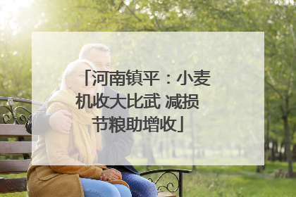 河南镇平：小麦机收大比武 减损节粮助增收