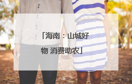 海南：山城好物 消费助农