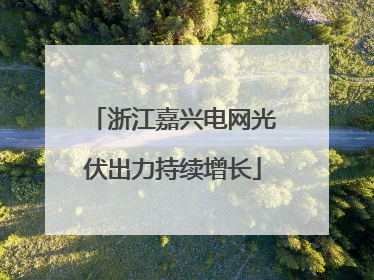 浙江嘉兴电网光伏出力持续增长