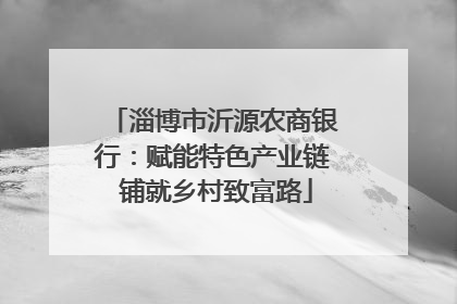 淄博市沂源农商银行：赋能特色产业链 铺就乡村致富路