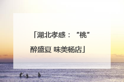 湖北孝感：“桃”醉盛夏 味美杨店