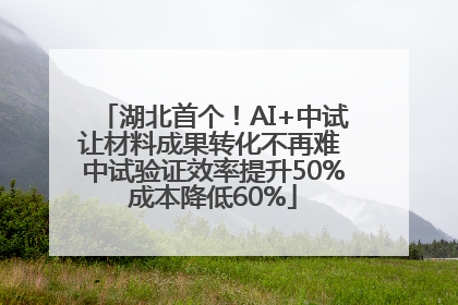 湖北首个！AI+中试让材料成果转化不再难 中试验证效率提升50%成本降低60%