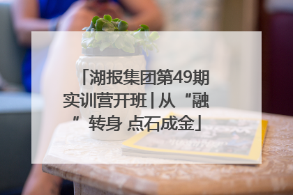 湖报集团第49期实训营开班│从“融”转身 点石成金