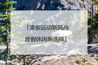 滑板运动新风尚 度假休闲新选择