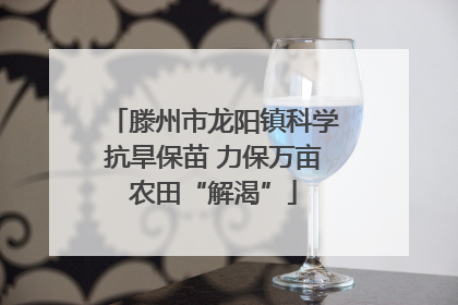滕州市龙阳镇科学抗旱保苗 力保万亩农田“解渴”
