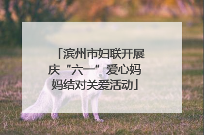 滨州市妇联开展庆“六一”爱心妈妈结对关爱活动