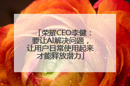 荣耀CEO李健：要让AI解决问题，让用户日常使用起来才能释放潜力