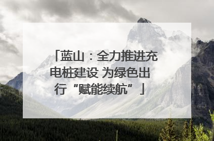 蓝山：全力推进充电桩建设 为绿色出行“赋能续航”