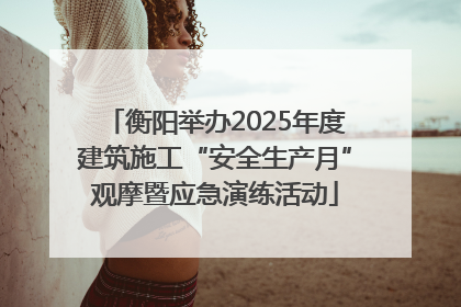 衡阳举办2025年度建筑施工“安全生产月”观摩暨应急演练活动