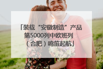 装载“安徽制造”产品 第5000列中欧班列（合肥）鸣笛起航