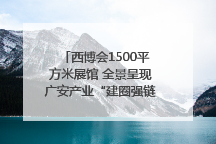 西博会1500平方米展馆 全景呈现广安产业“建圈强链”｜西博视界