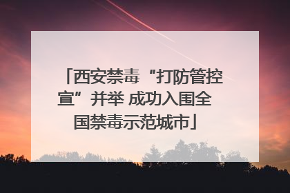 西安禁毒“打防管控宣”并举 成功入围全国禁毒示范城市