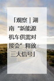 观察｜湖南“新能源机车供需对接会”释放三大信号