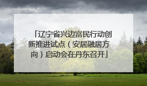 辽宁省兴边富民行动创新推进试点（安居融居方向）启动会在丹东召开