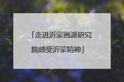 走进沂蒙画派研究院感受沂蒙精神