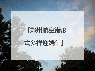 郑州航空港形式多样迎端午