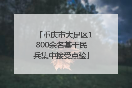 重庆市大足区1800余名基干民兵集中接受点验