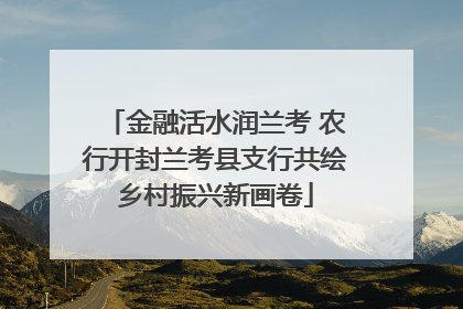金融活水润兰考 农行开封兰考县支行共绘乡村振兴新画卷